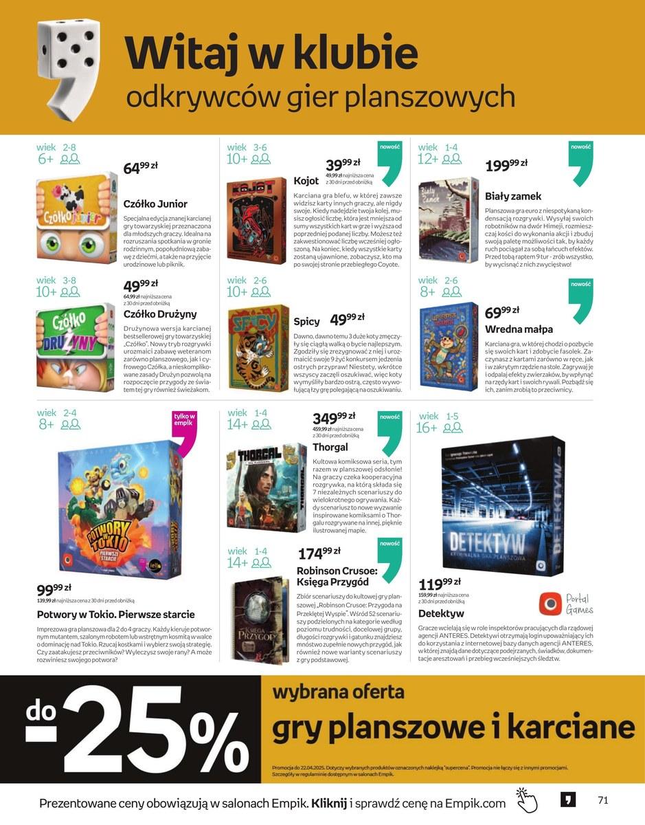 Gazetka promocyjna empik str. 71