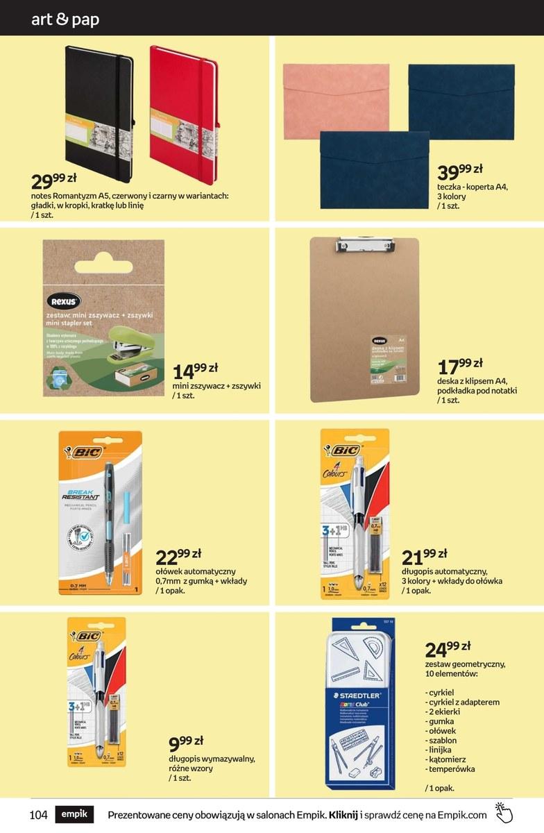 Gazetka promocyjna empik str. 104