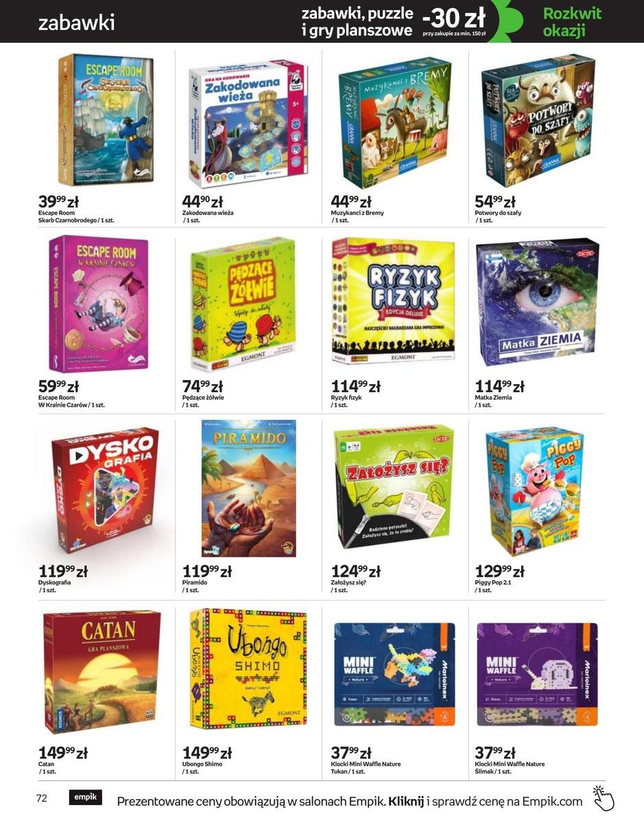 Gazetka promocyjna empik str. 72