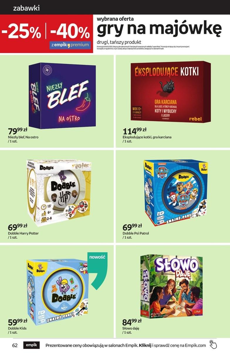 Gazetka promocyjna empik str. 62