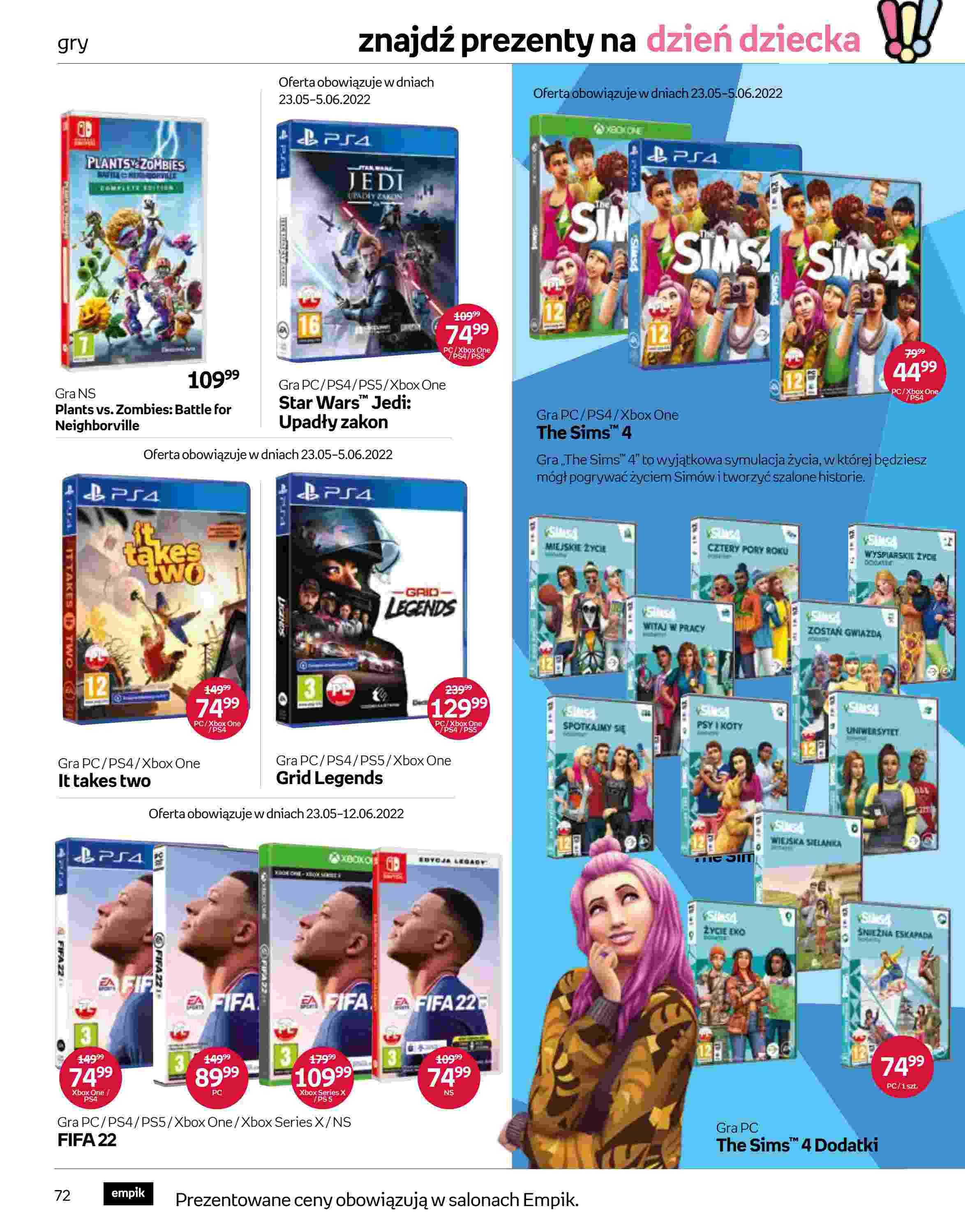 Gazetka promocyjna empik str. 72