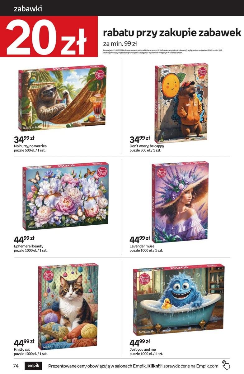 Gazetka promocyjna empik str. 74