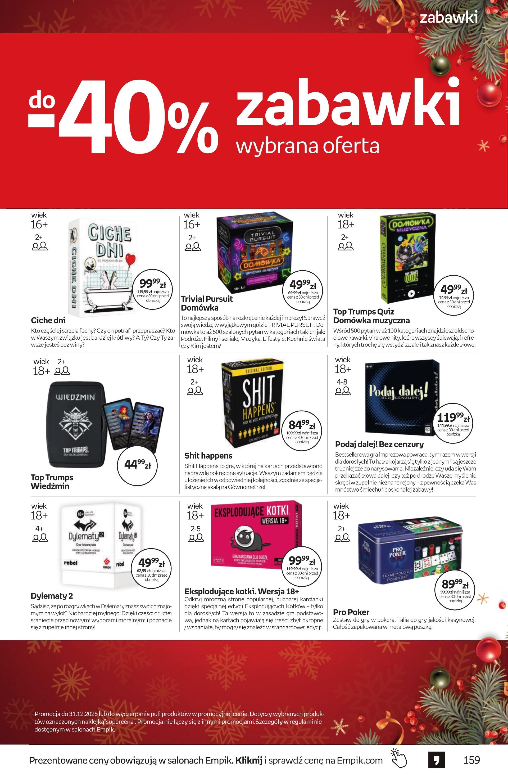 Gazetka promocyjna empik str. 159
