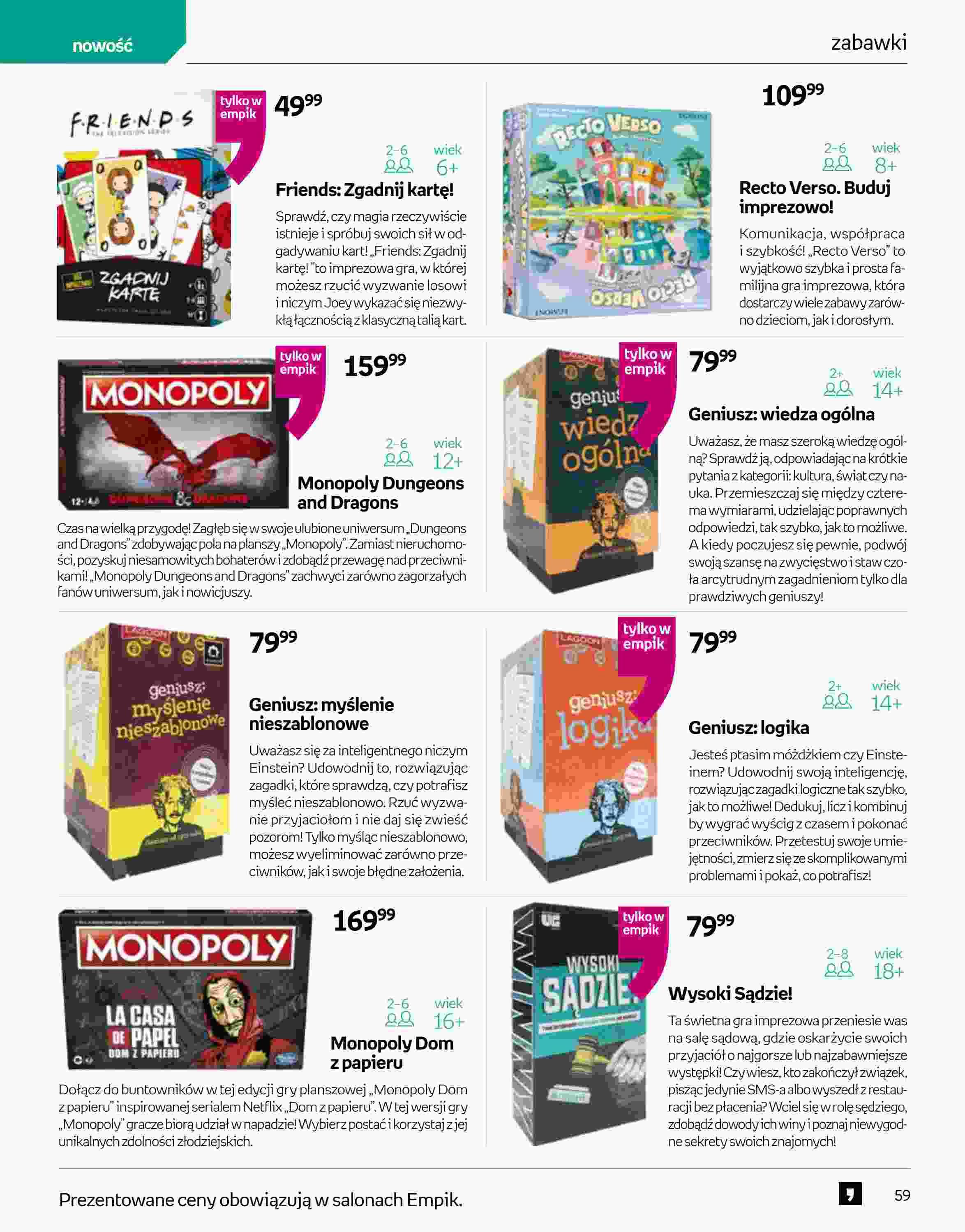 Gazetka promocyjna empik str. 59