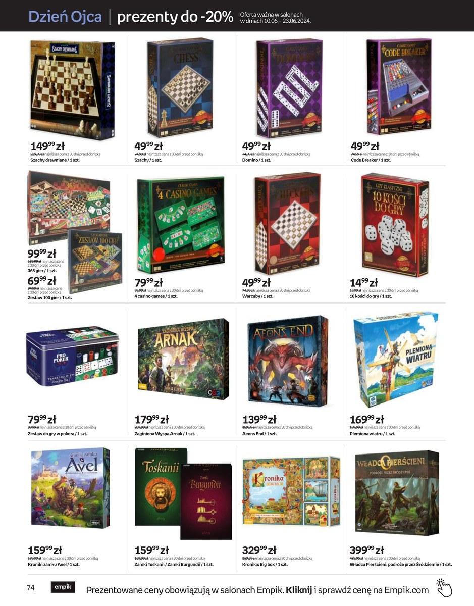 Gazetka promocyjna empik str. 74