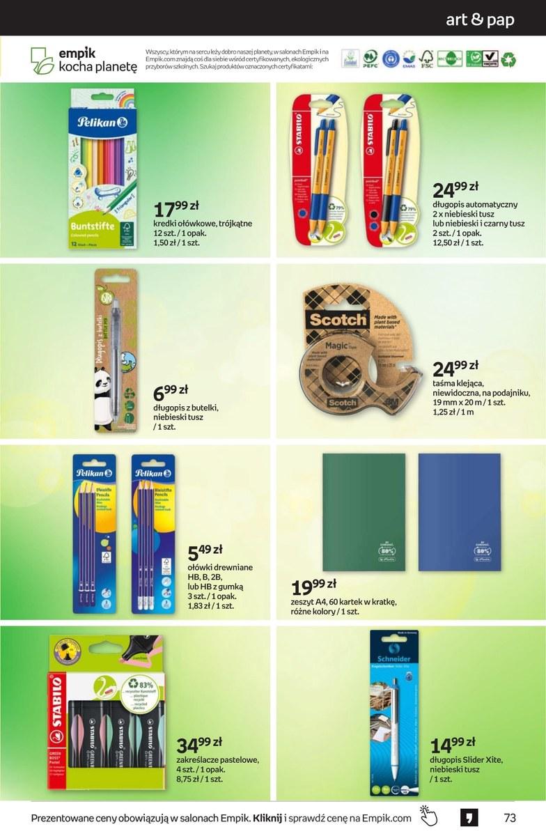 Gazetka promocyjna empik str. 73