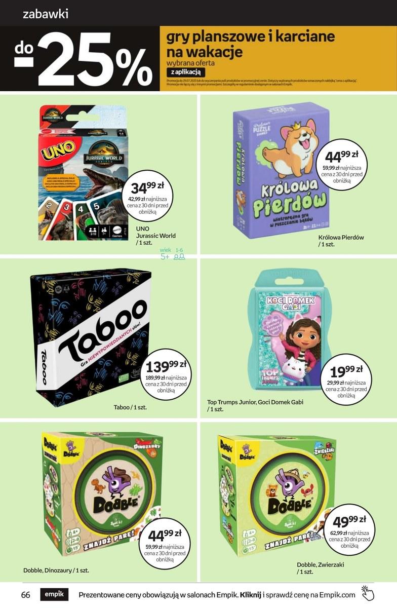 Gazetka promocyjna empik str. 66
