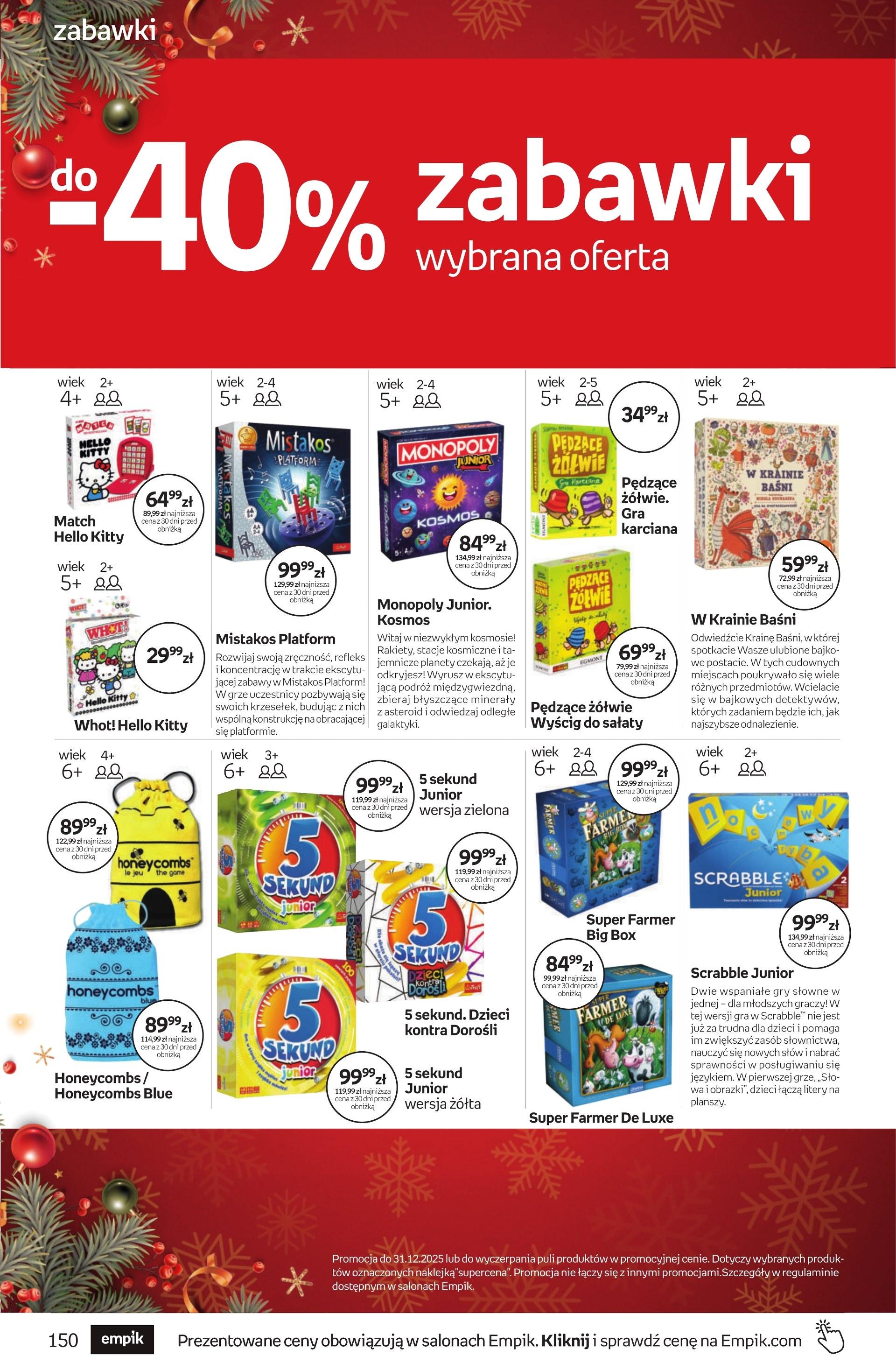 Gazetka promocyjna empik str. 150