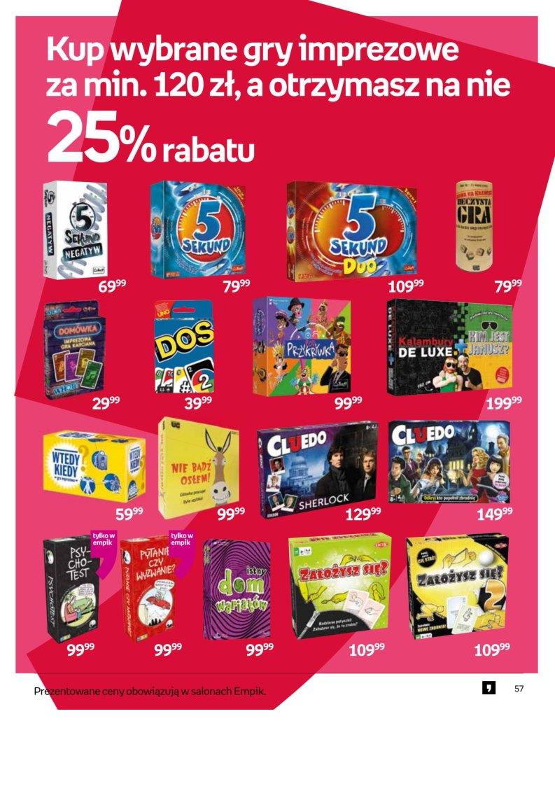 Gazetka promocyjna empik str. 57
