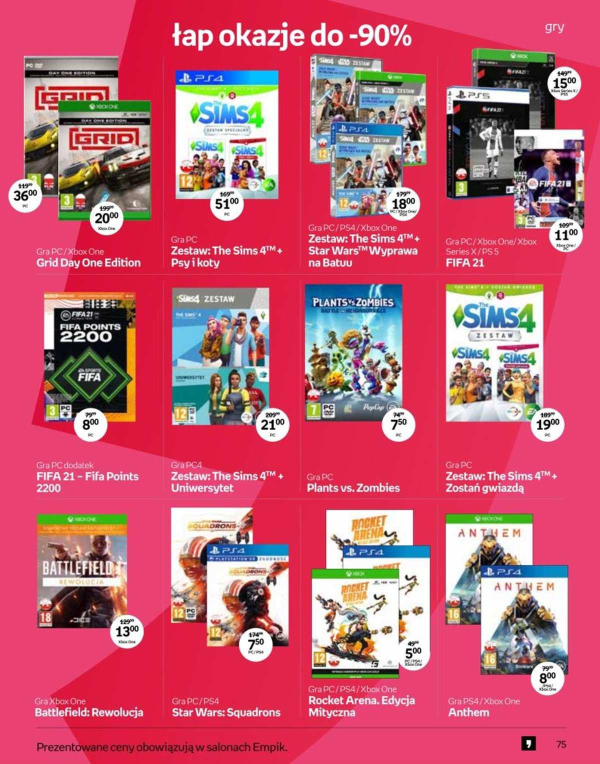 Gazetka promocyjna empik str. 75