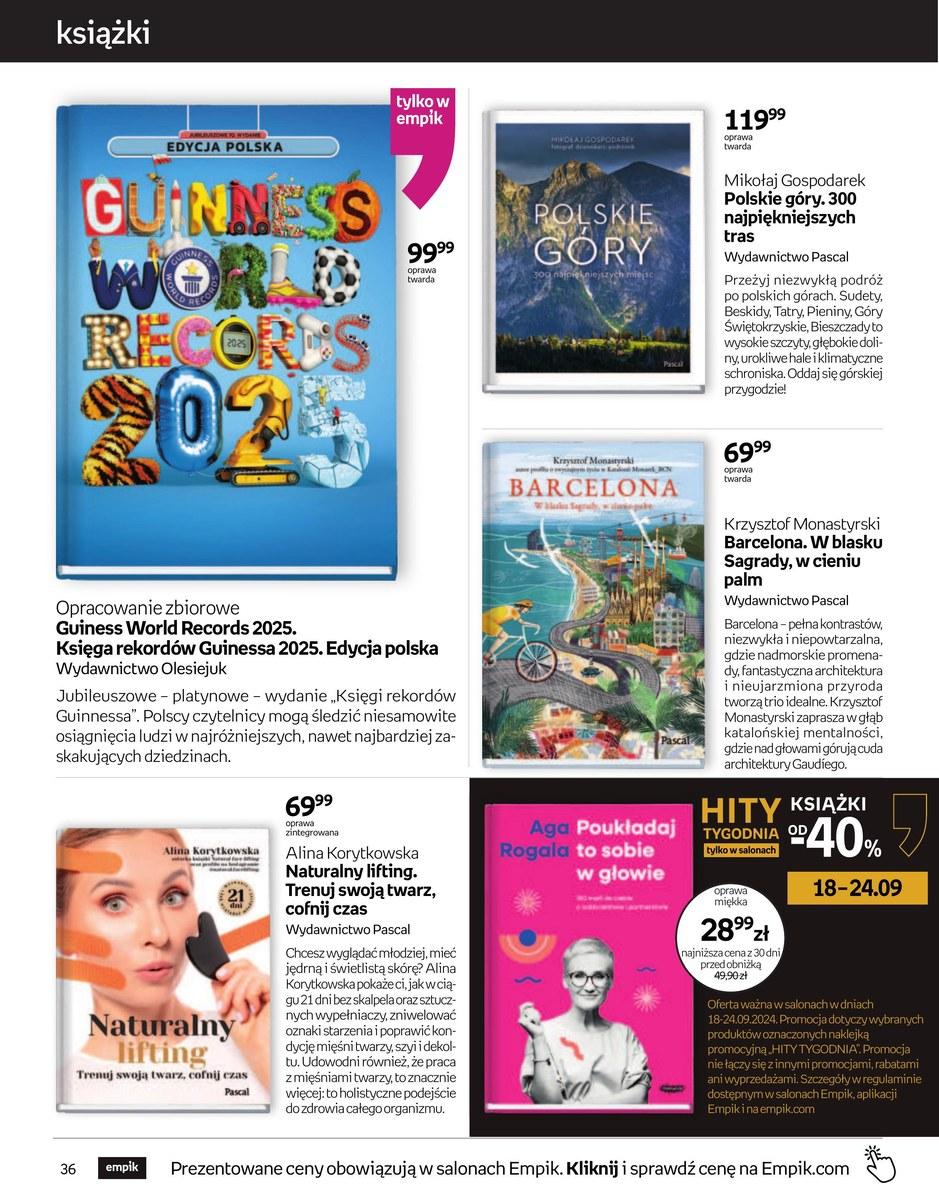 Gazetka promocyjna empik str. 36