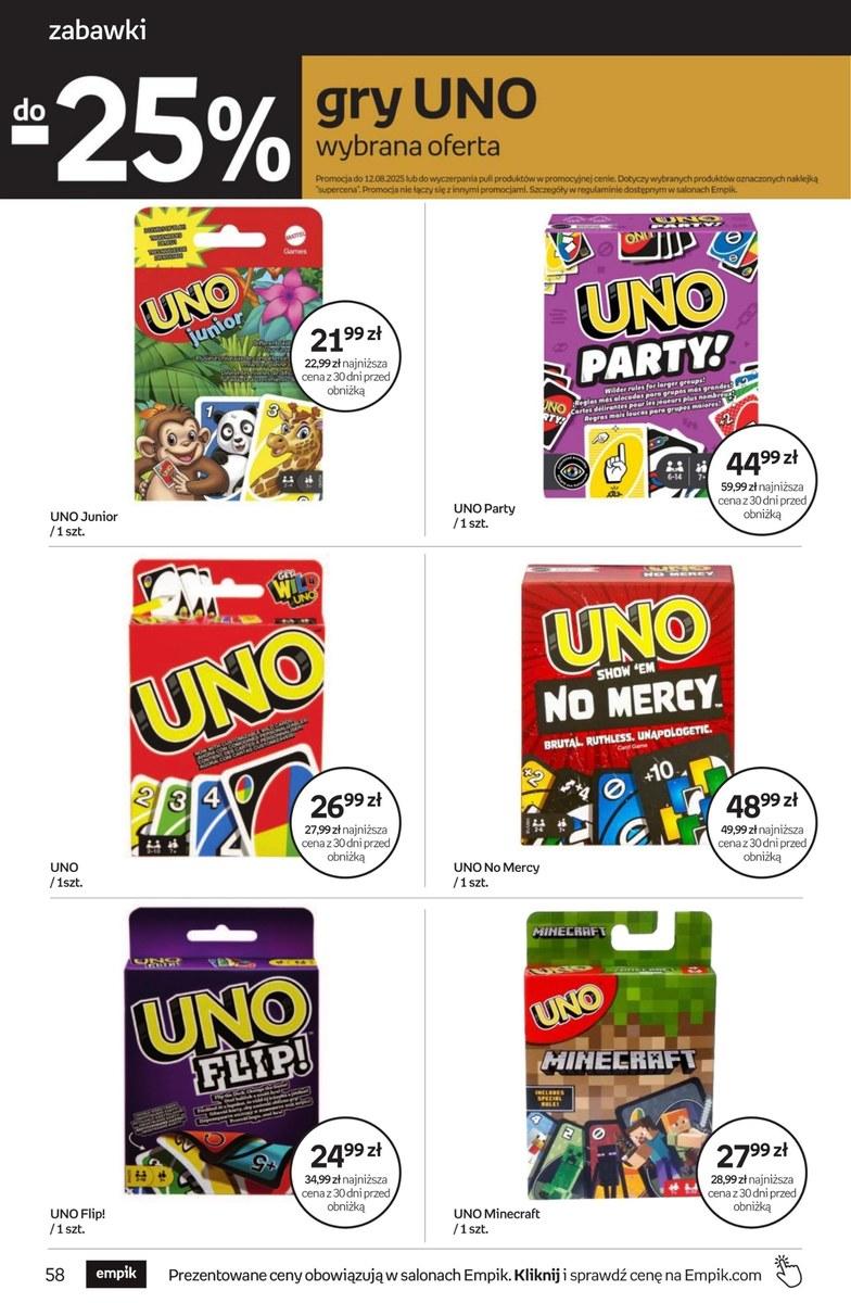 Gazetka promocyjna empik str. 58