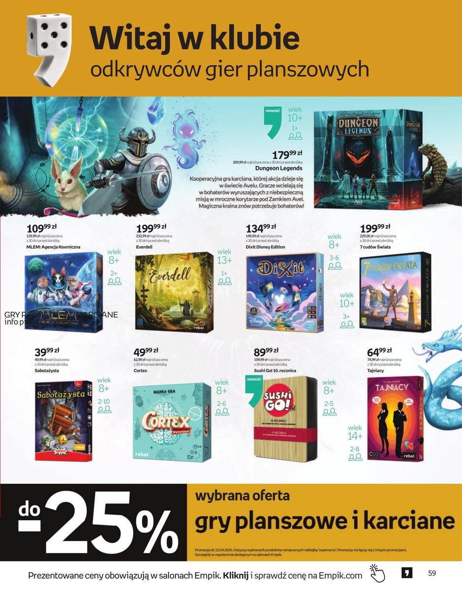 Gazetka promocyjna empik str. 59