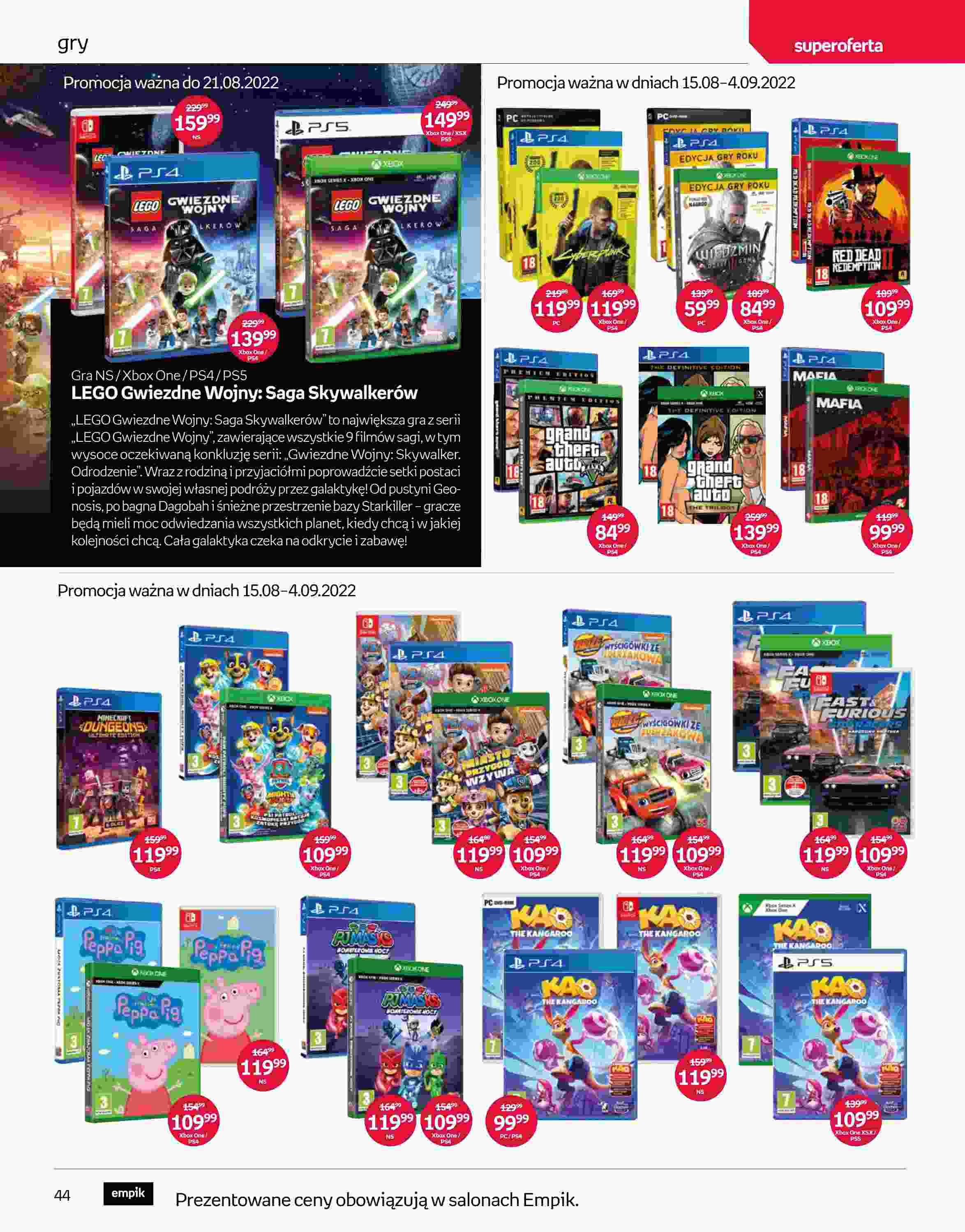 Gazetka promocyjna empik str. 44