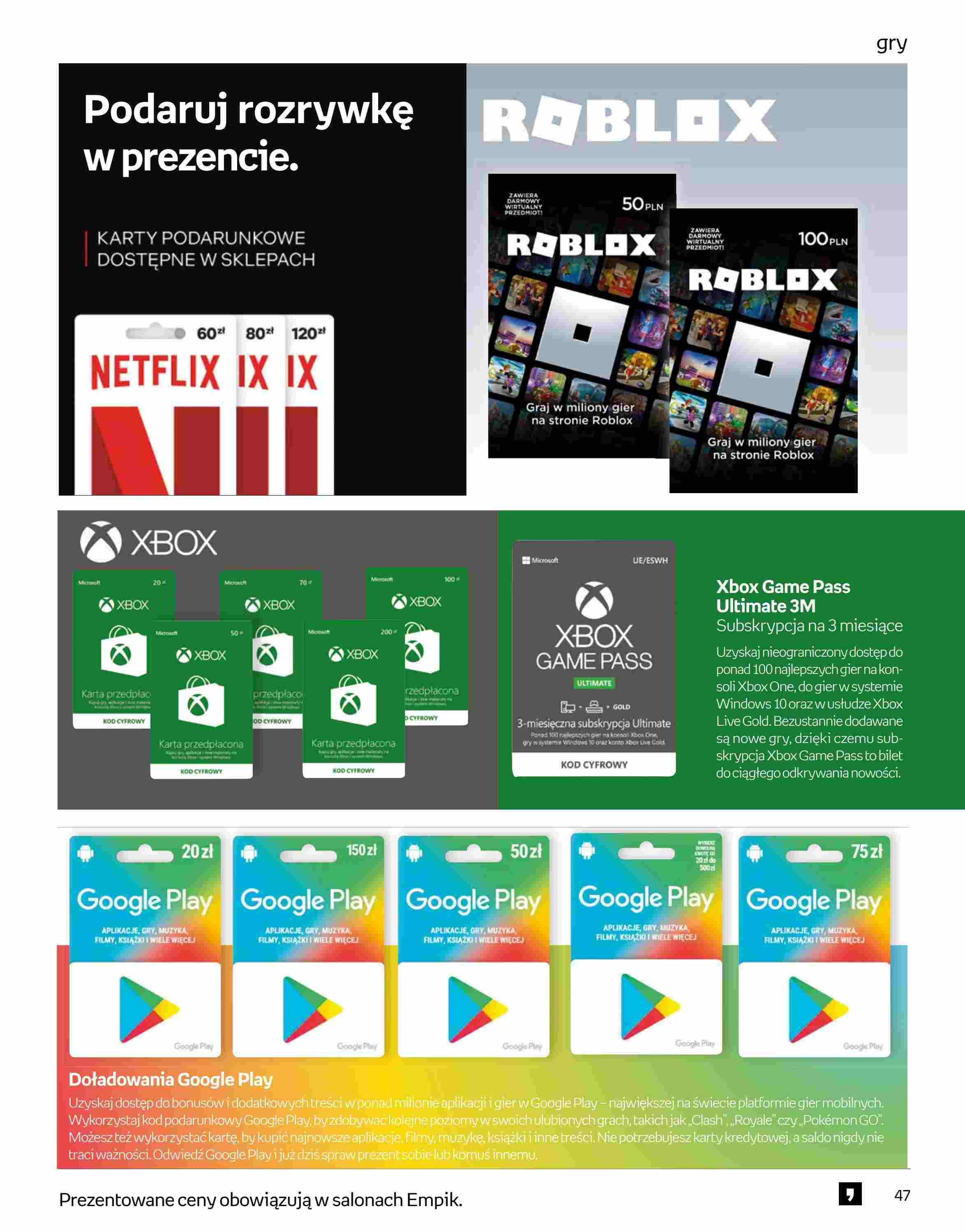Gazetka promocyjna empik str. 47