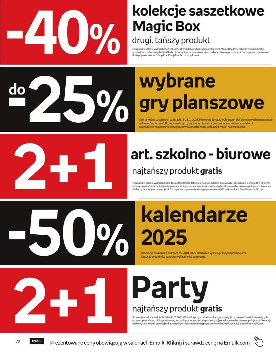 Gazetka promocyjna empik str. 72