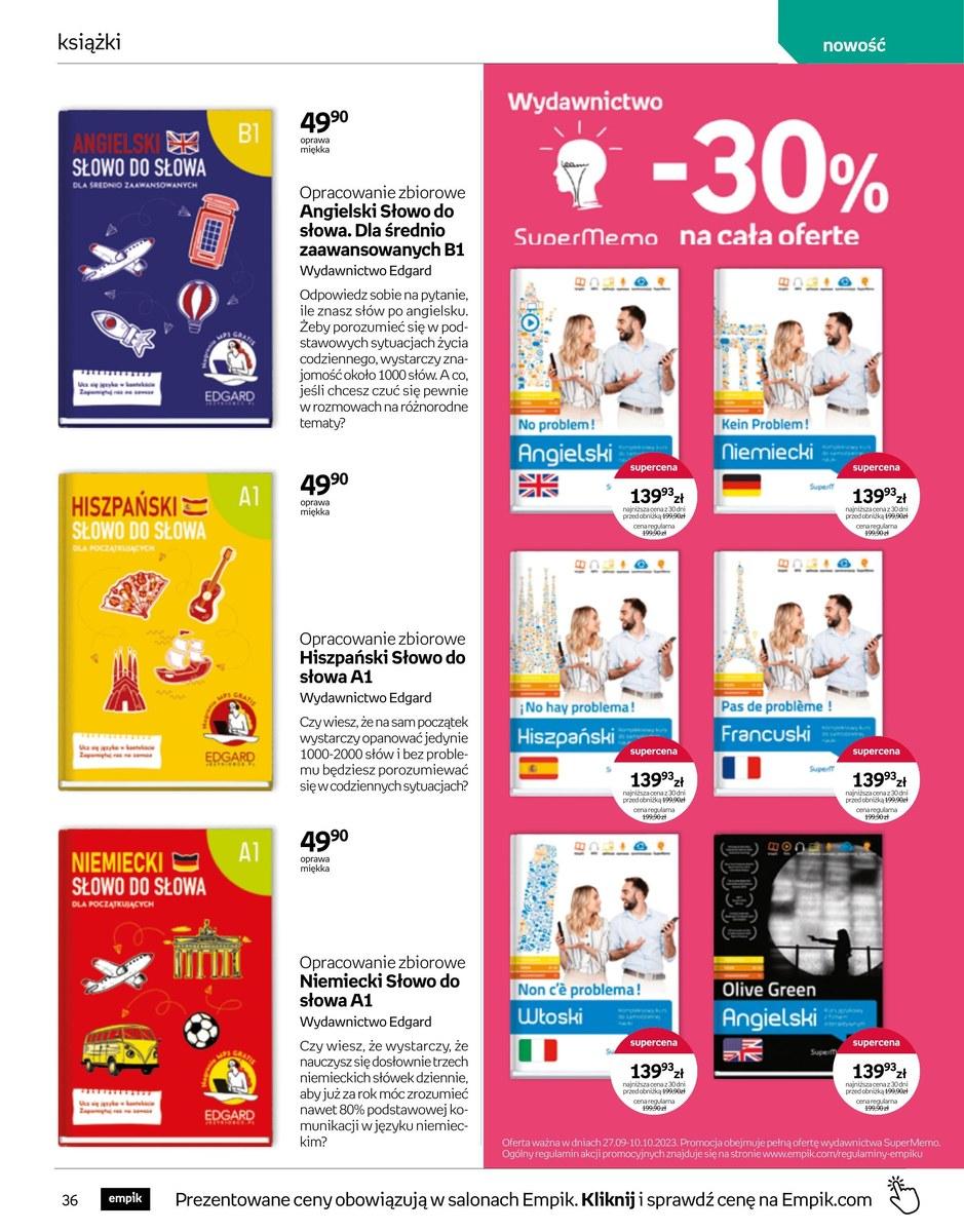 Gazetka promocyjna empik str. 36