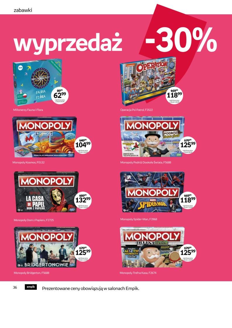 Gazetka promocyjna empik str. 36