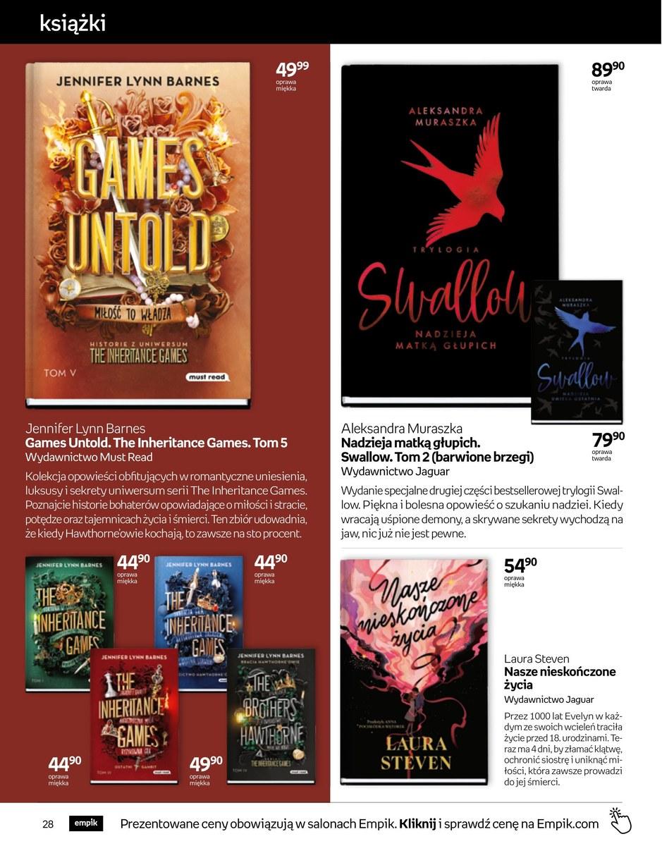 Gazetka promocyjna empik str. 28