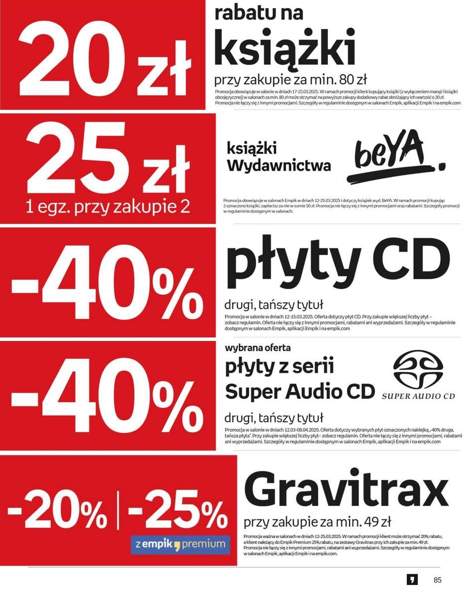 Gazetka promocyjna empik str. 85