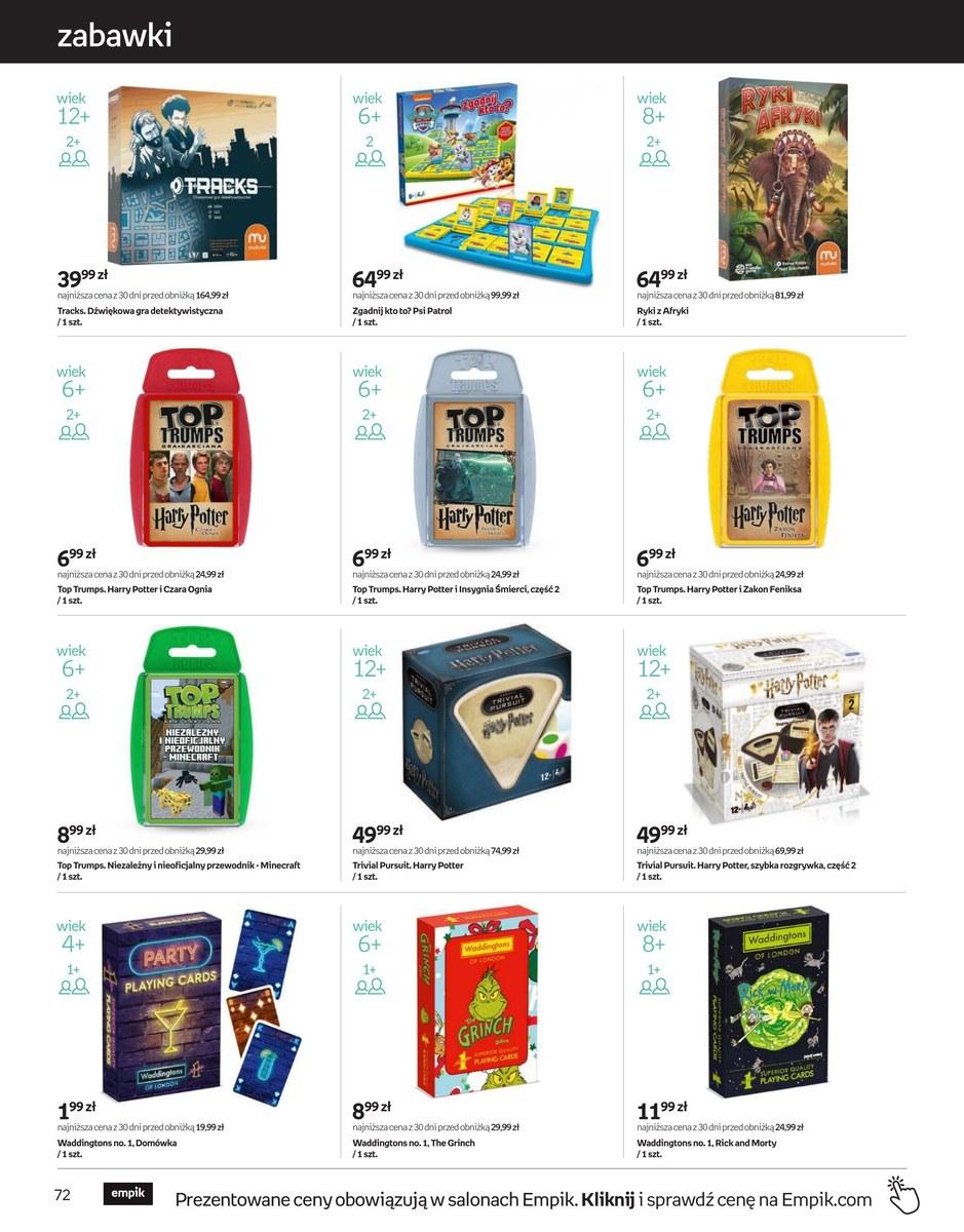 Gazetka promocyjna empik str. 72