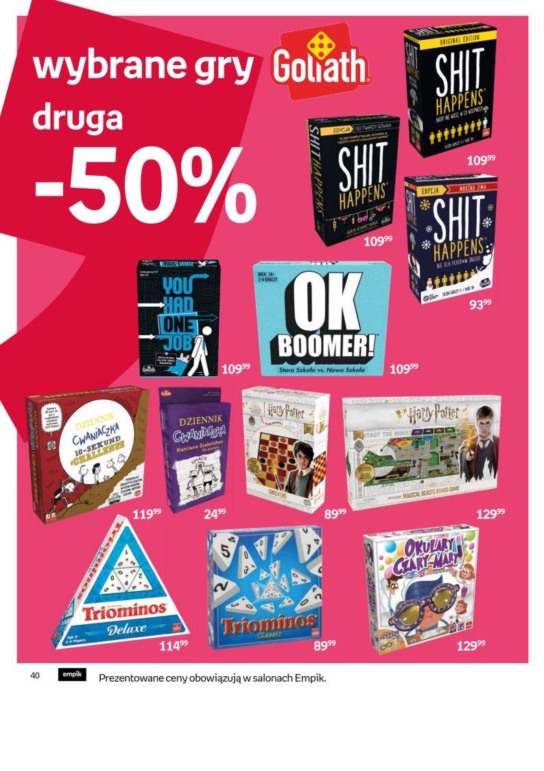 Gazetka promocyjna empik str. 40