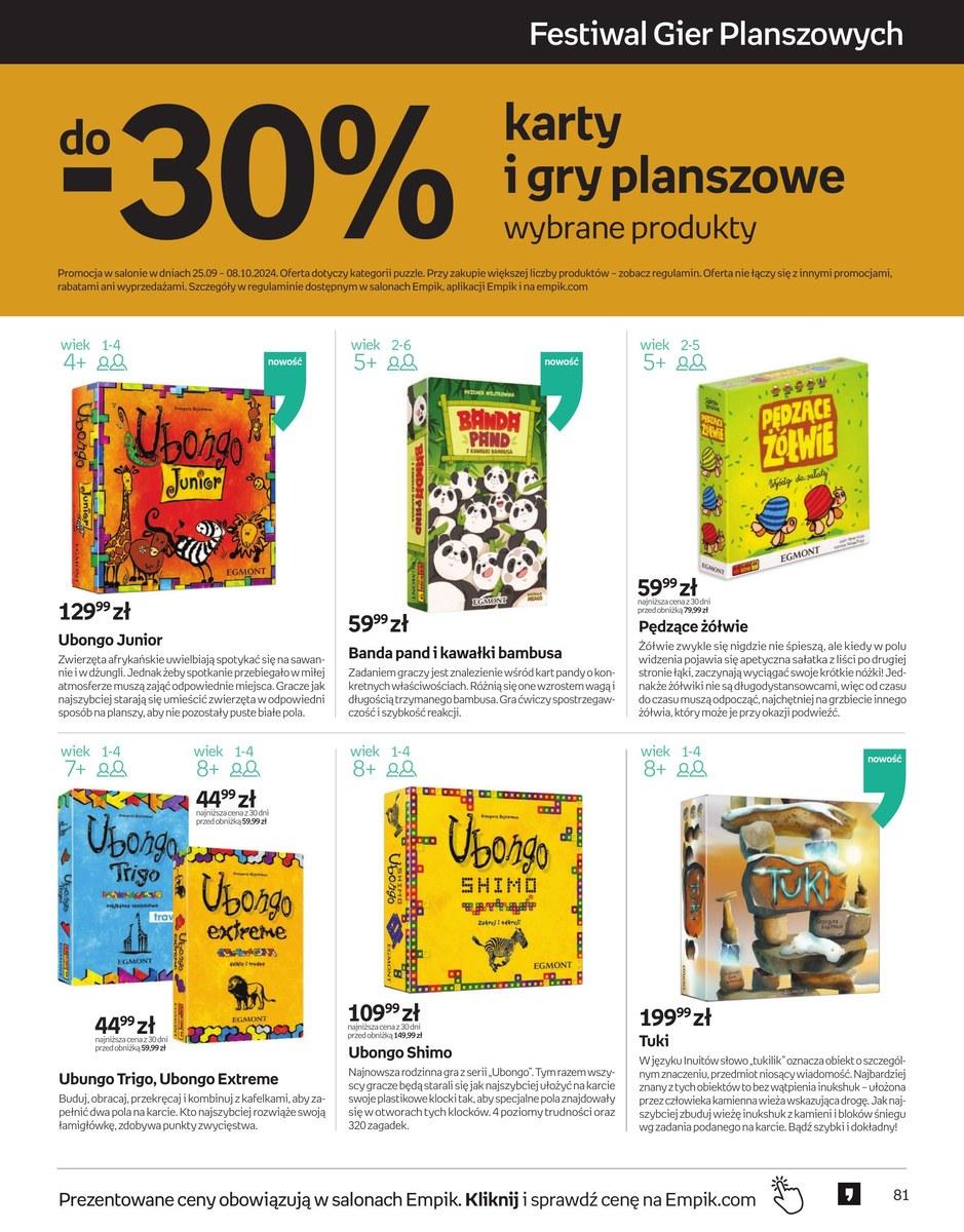 Gazetka promocyjna empik str. 81
