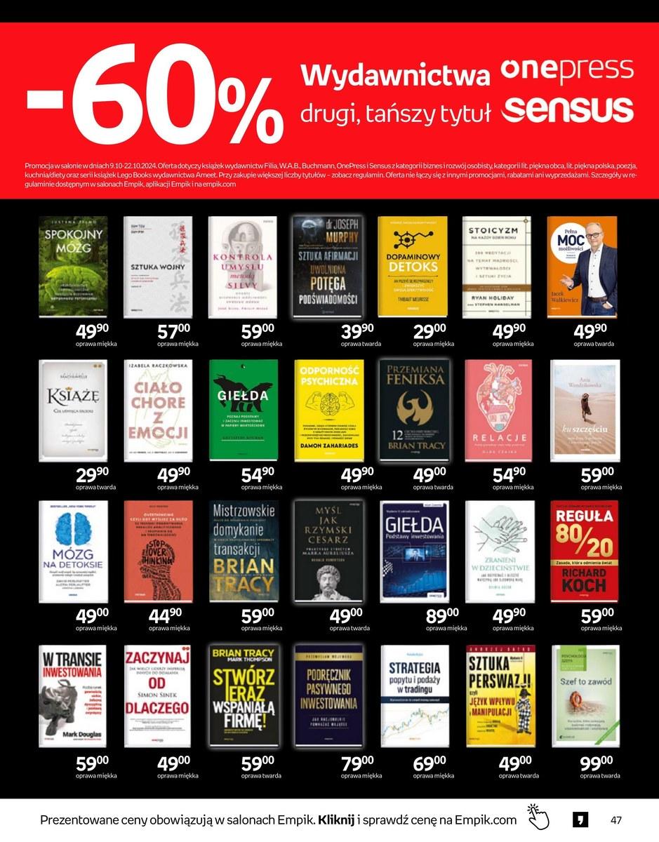 Gazetka promocyjna empik str. 47