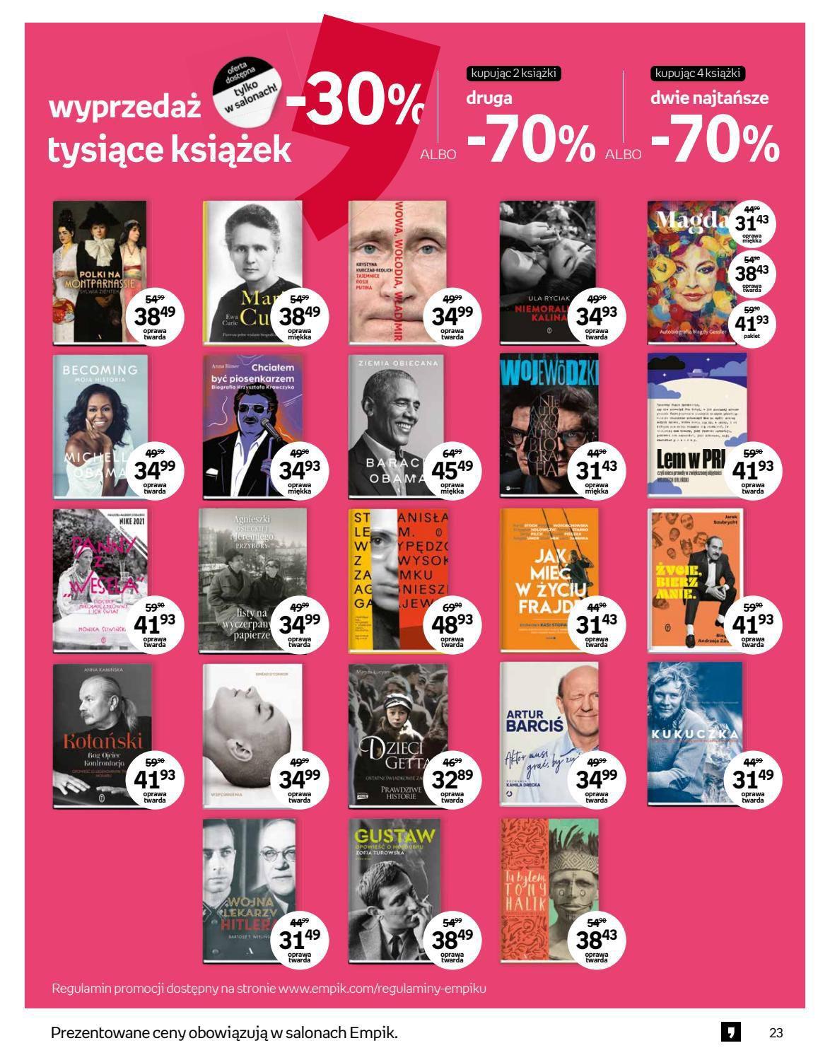 Gazetka promocyjna empik str. 23