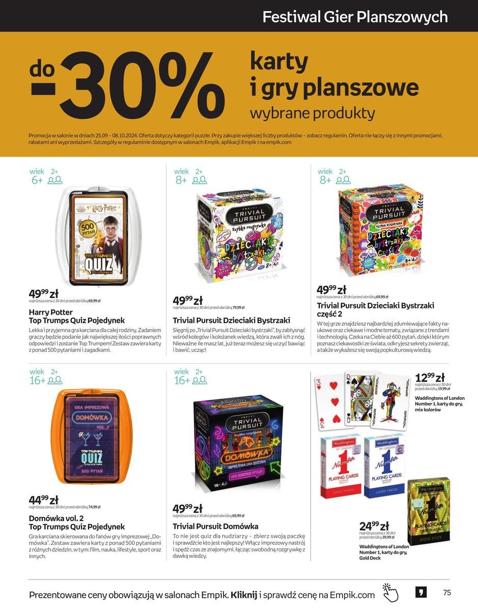 Gazetka promocyjna empik str. 75