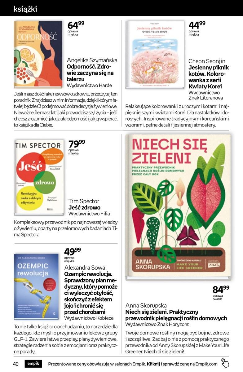 Gazetka promocyjna empik str. 40
