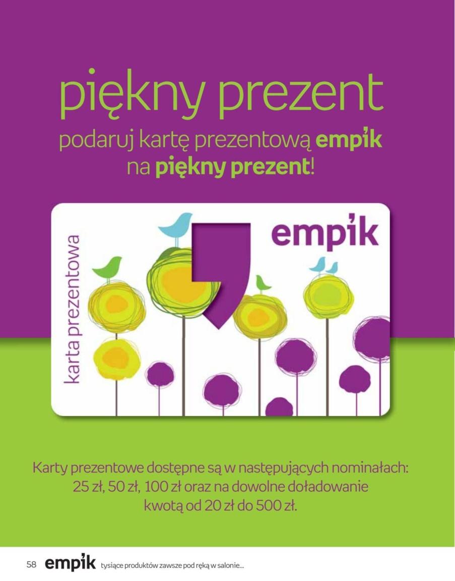 Gazetka promocyjna empik str. 58