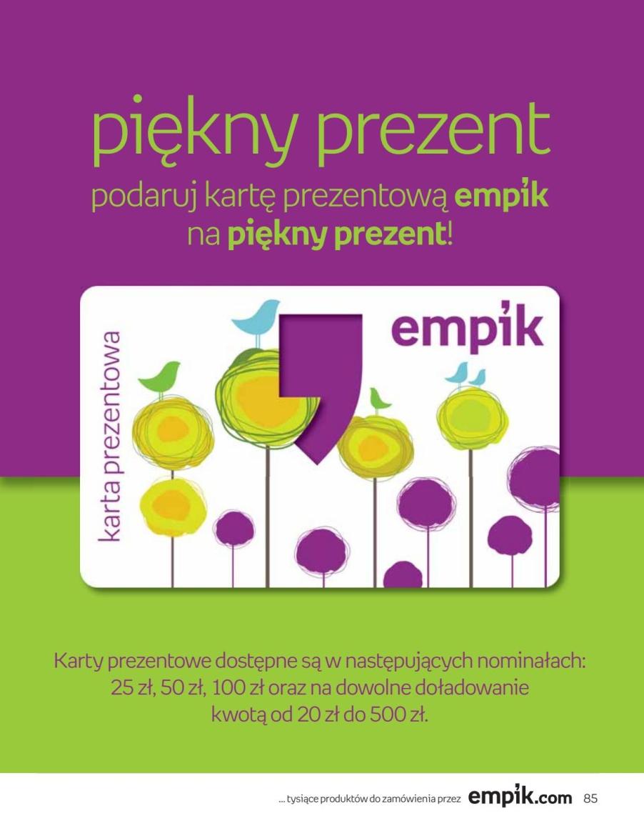 Gazetka promocyjna empik str. 85