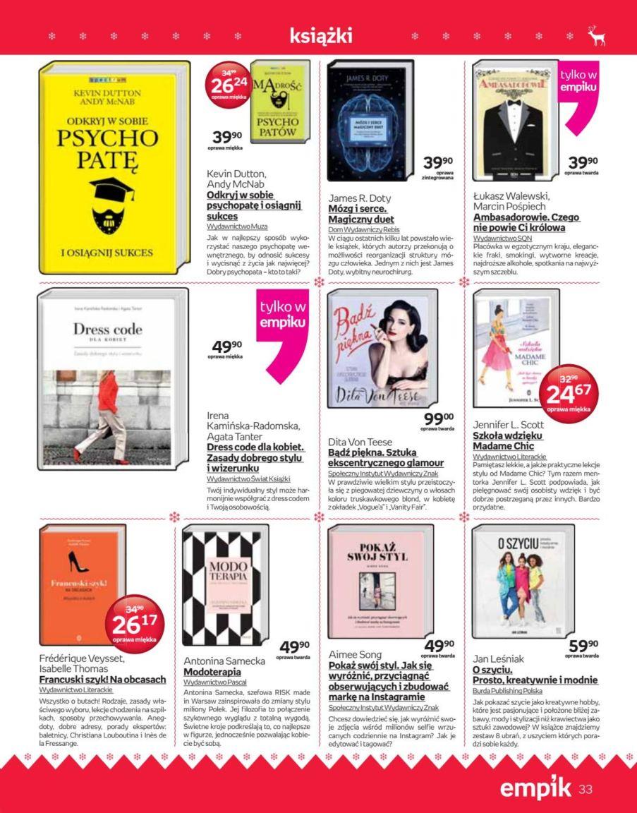 Gazetka promocyjna empik str. 33