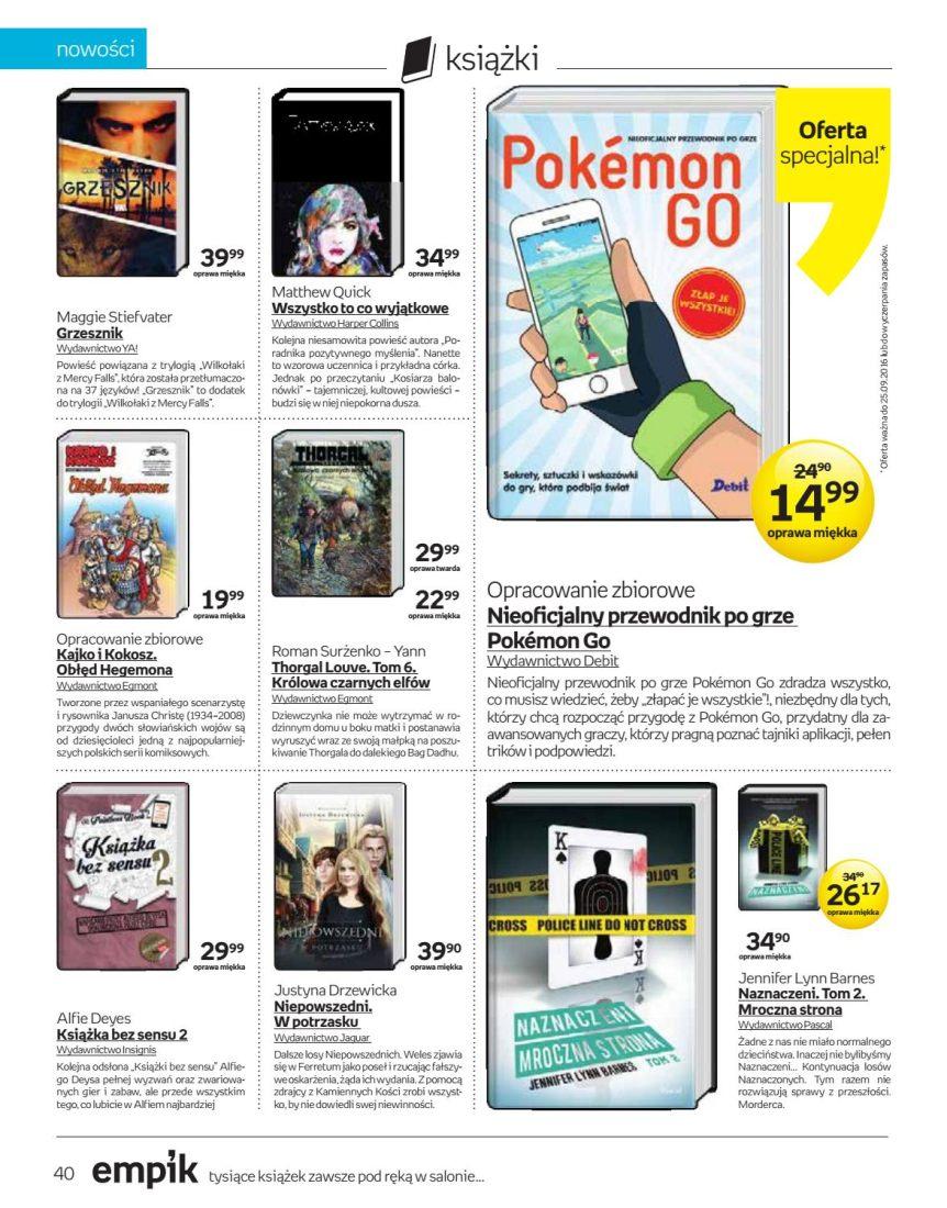 Gazetka promocyjna empik str. 40