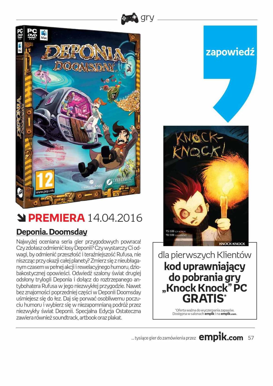 Gazetka promocyjna empik str. 57
