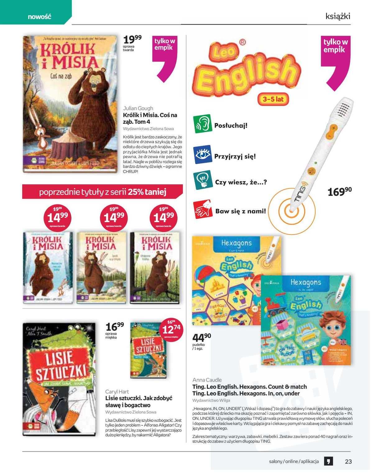 Gazetka promocyjna empik str. 23