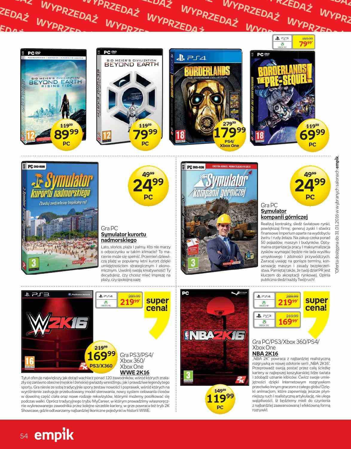 Gazetka promocyjna empik str. 54