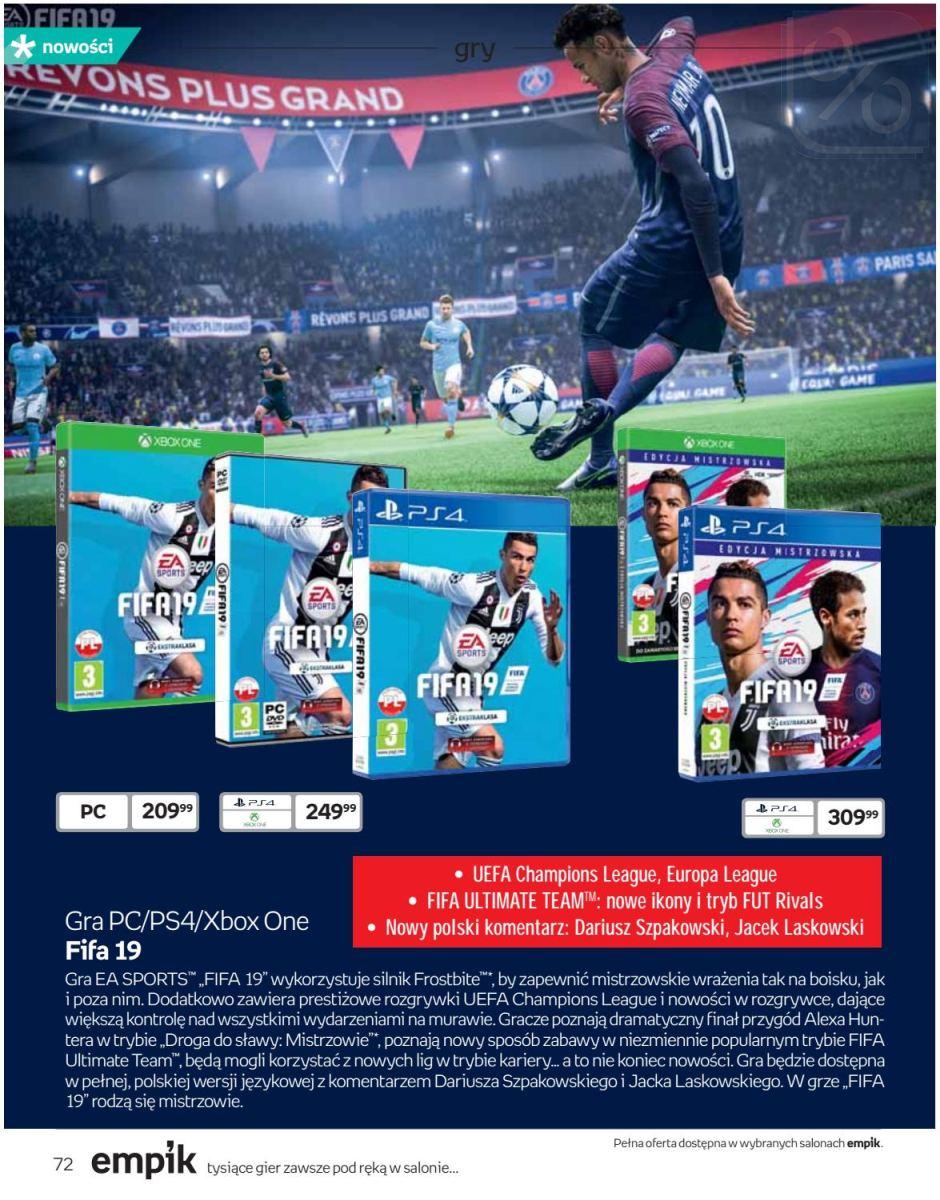 Gazetka promocyjna empik str. 72