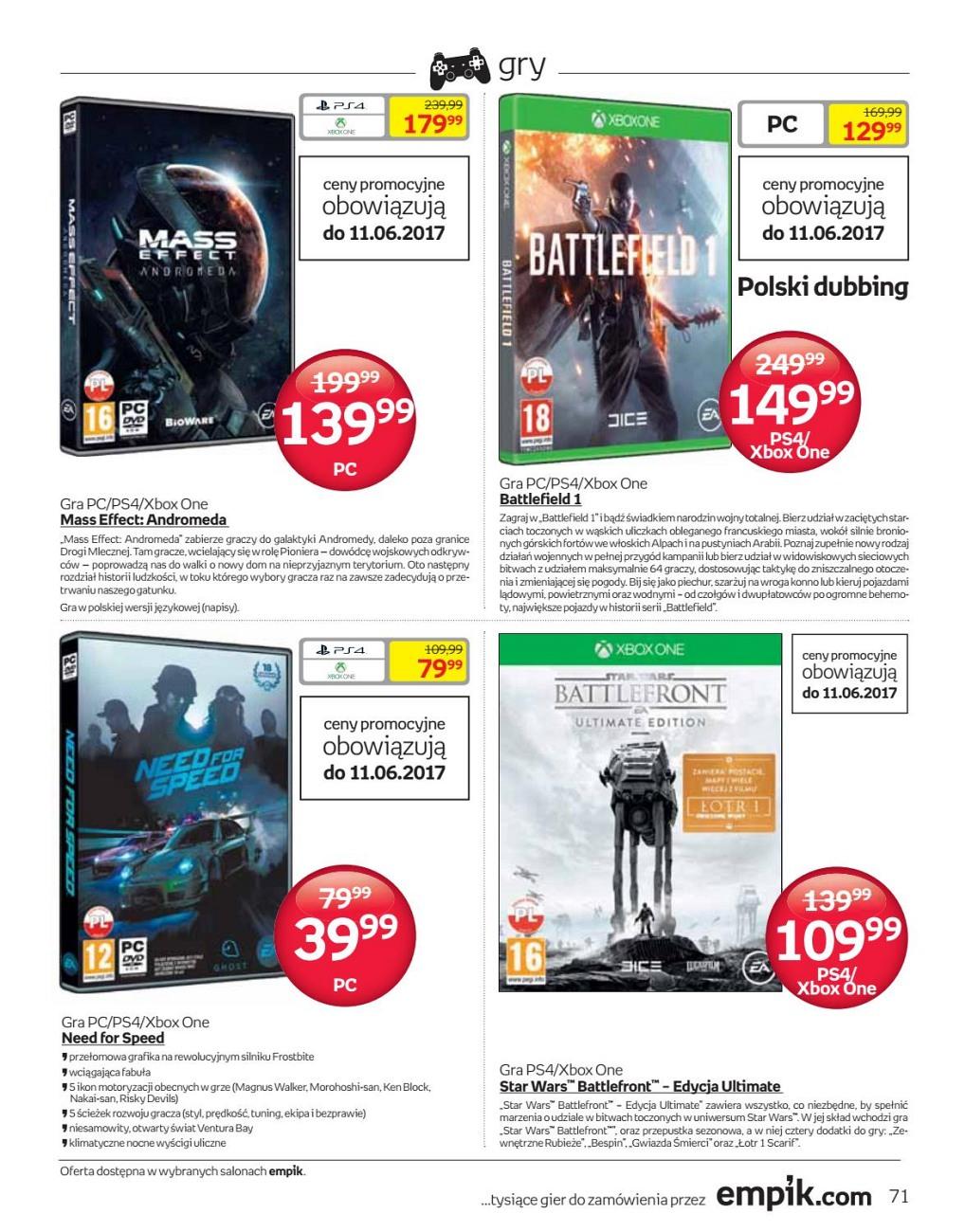 Gazetka promocyjna empik str. 71