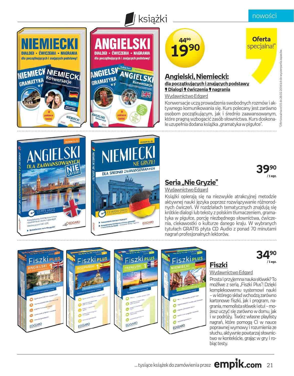 Gazetka promocyjna empik str. 21