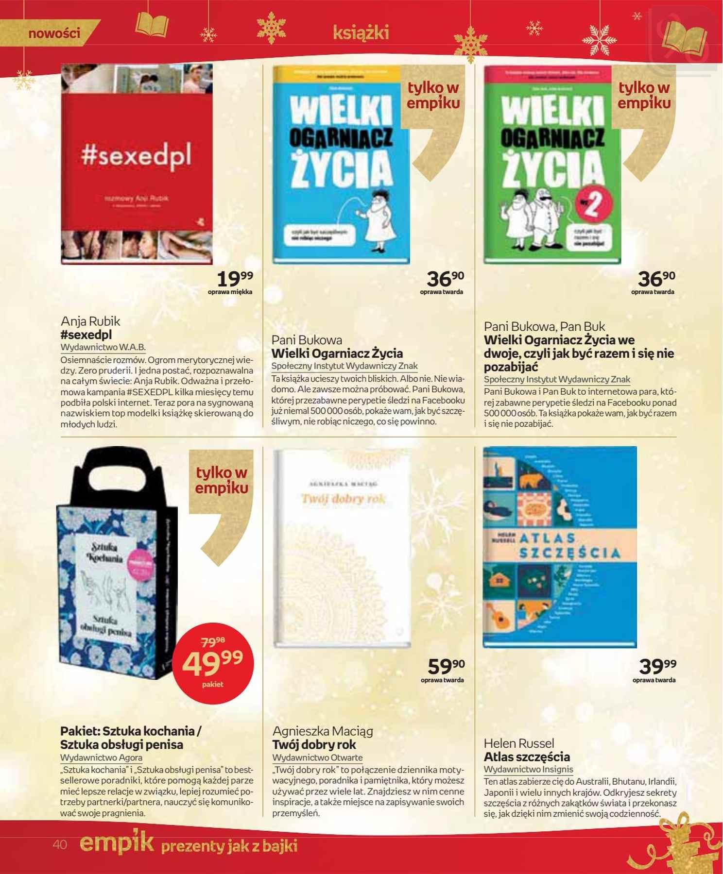 Gazetka promocyjna empik str. 40