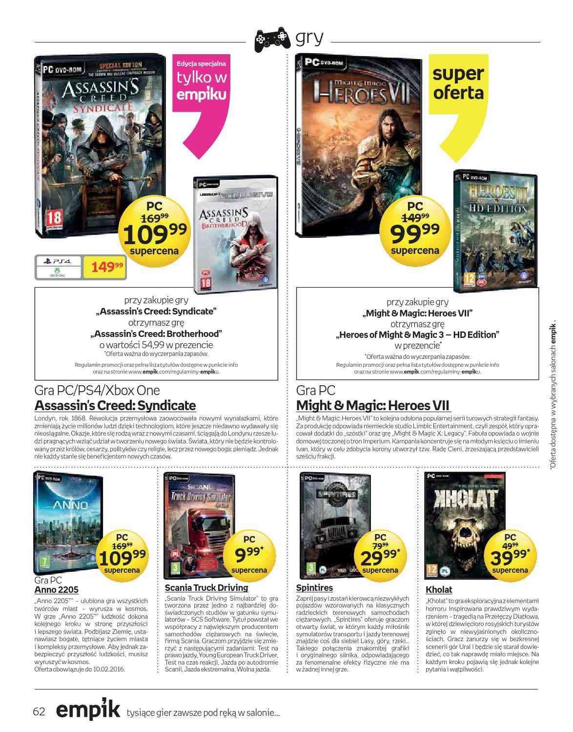 Gazetka promocyjna empik str. 62