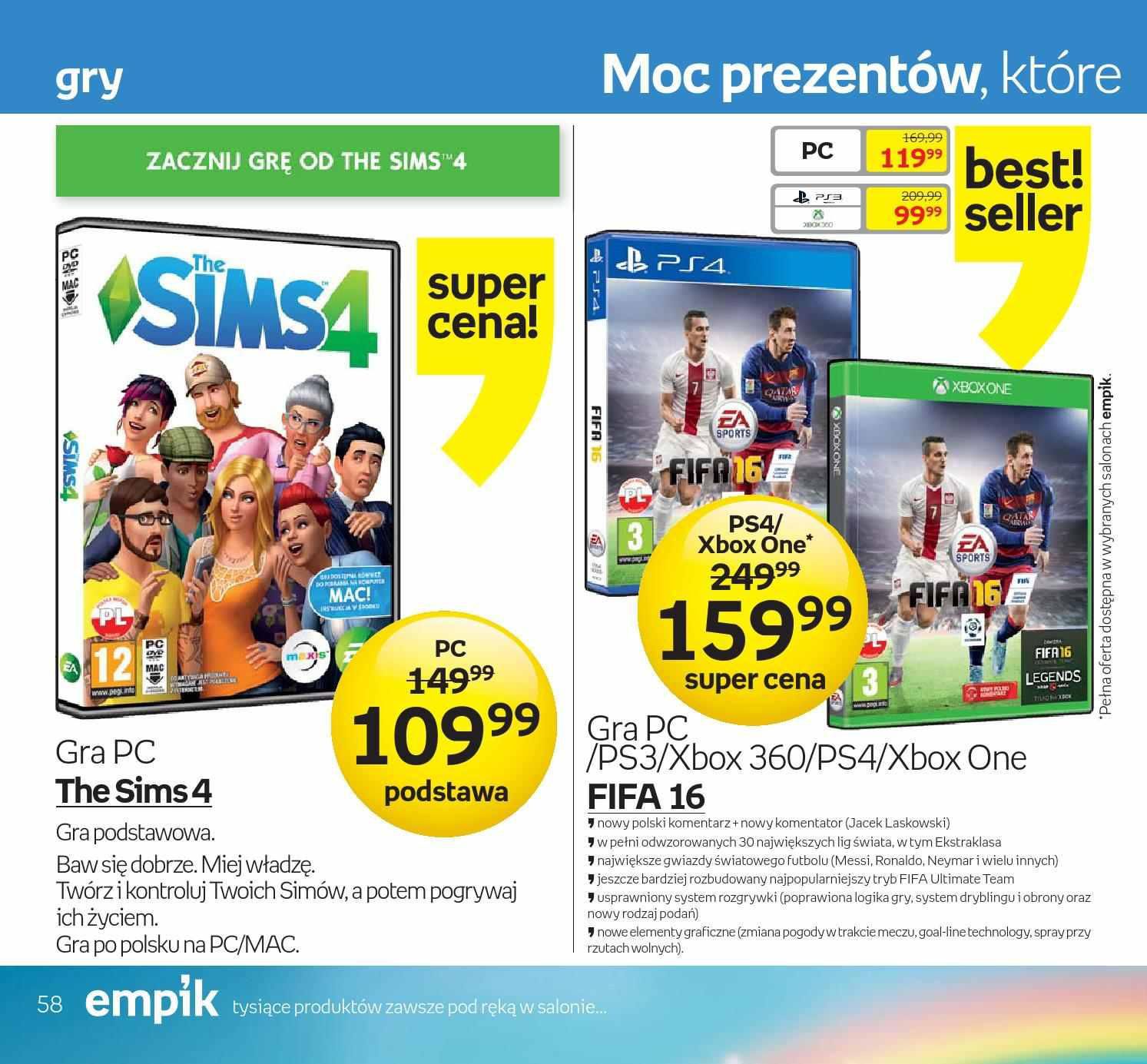 Gazetka promocyjna empik str. 58