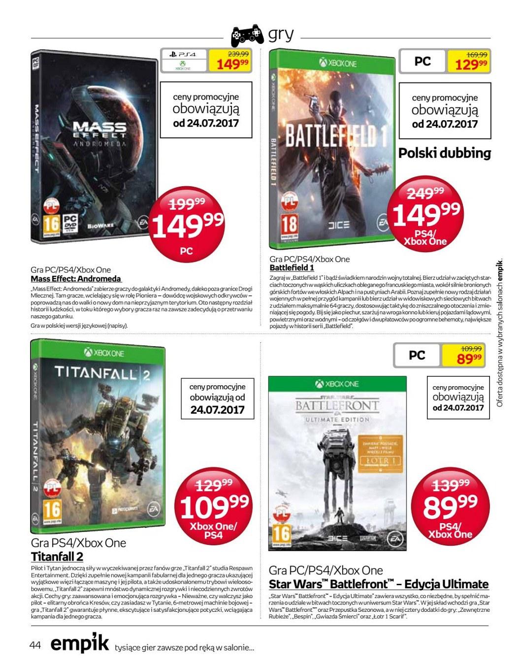 Gazetka promocyjna empik str. 44