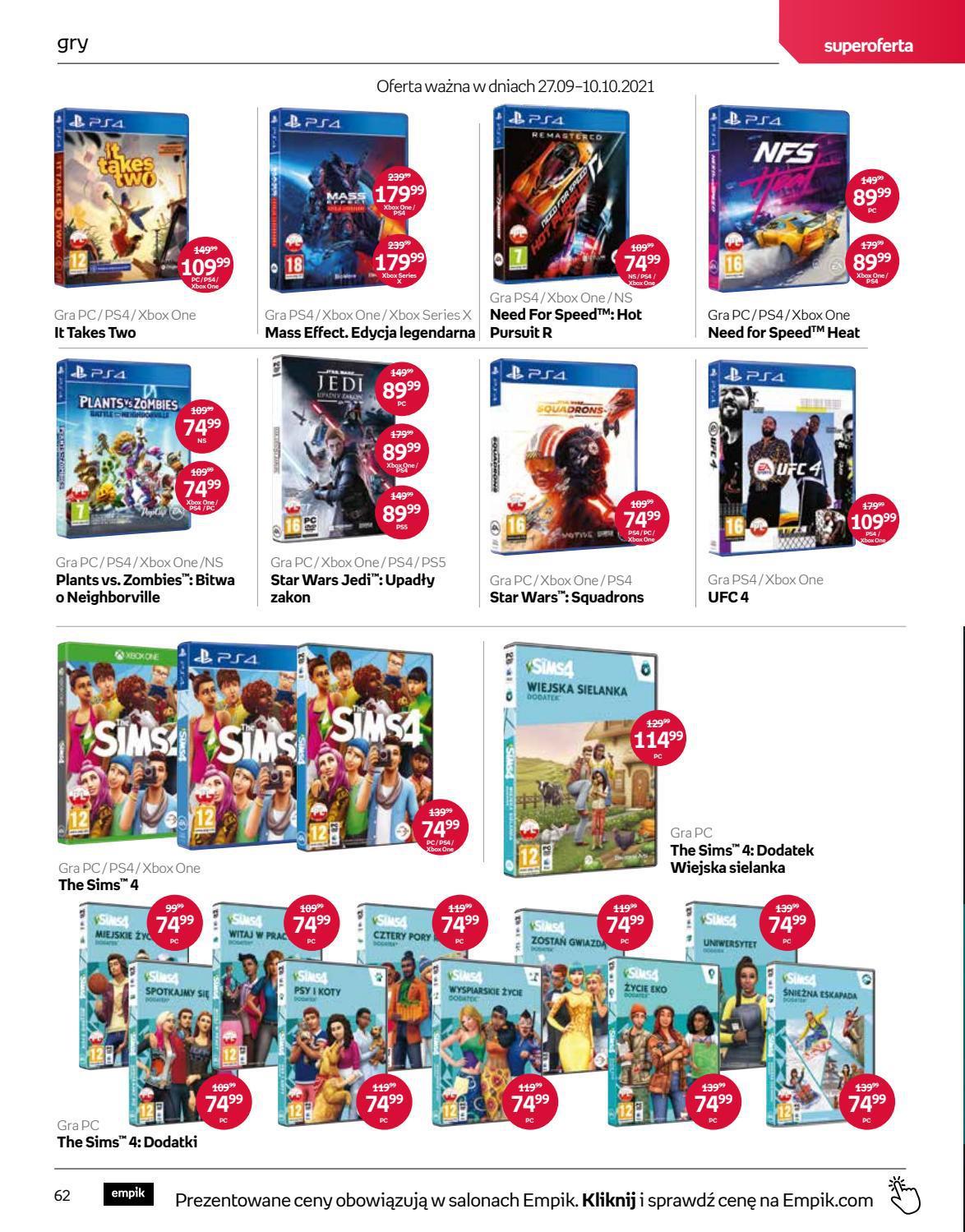 Gazetka promocyjna empik str. 62
