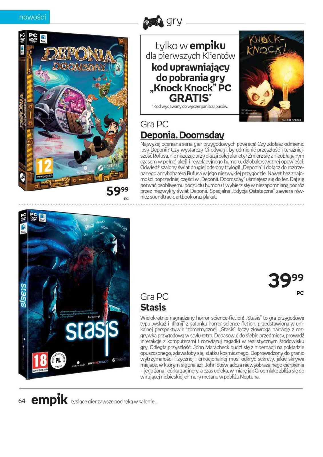 Gazetka promocyjna empik str. 64