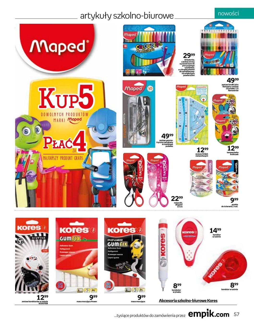 Gazetka promocyjna empik str. 57