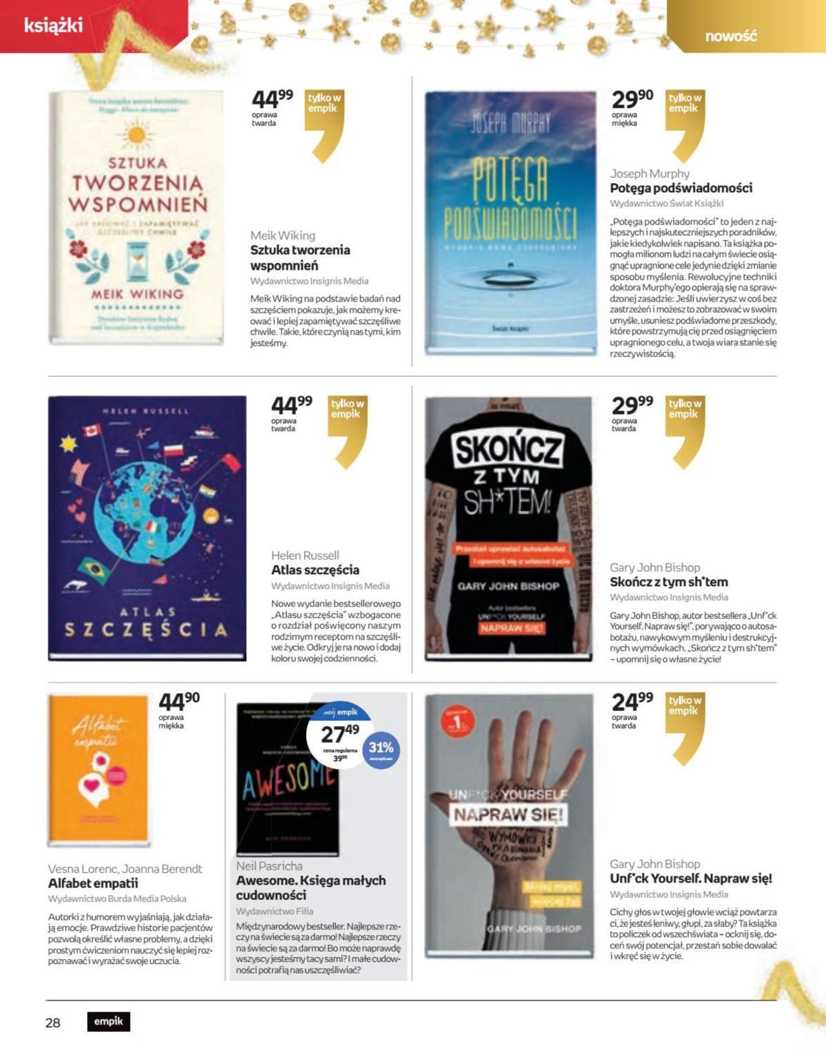 Gazetka promocyjna empik str. 28