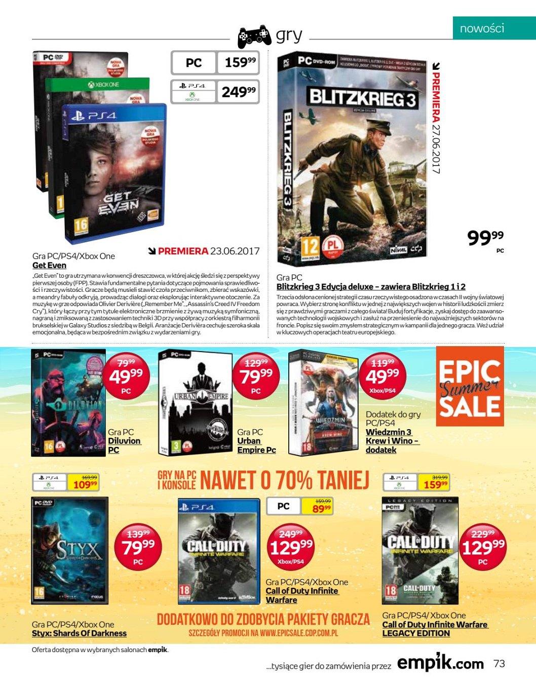 Gazetka promocyjna empik str. 73